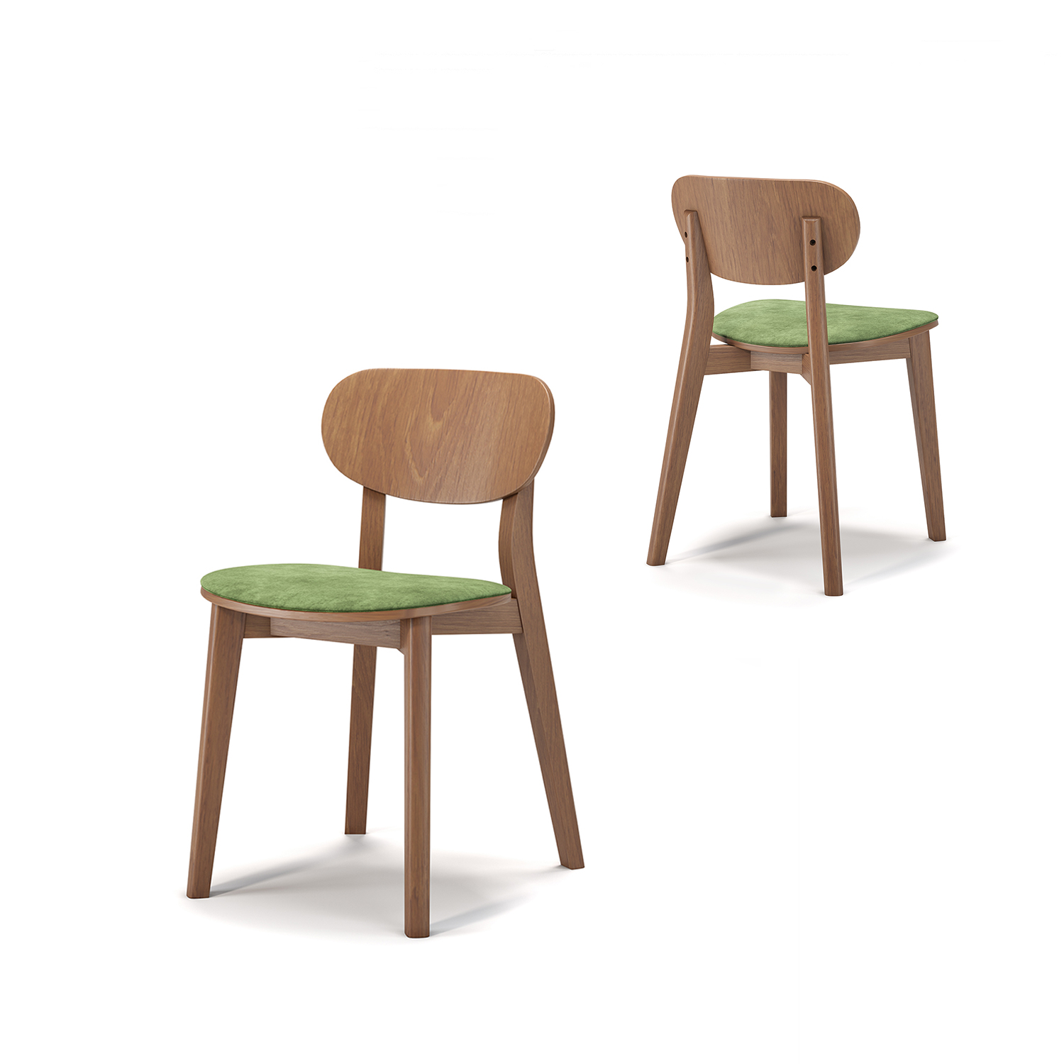 Сет из 2 стульев Ginger с мягким сиденьем