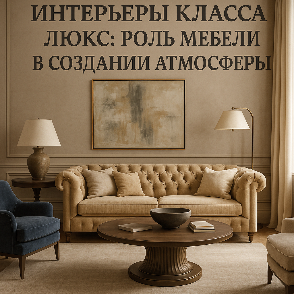 Интерьеры класса люкс: роль мебели в создании атмосферы