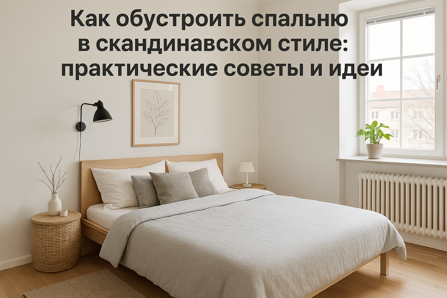 Как обустроить спальню в скандинавском стиле: практические советы и идеи
