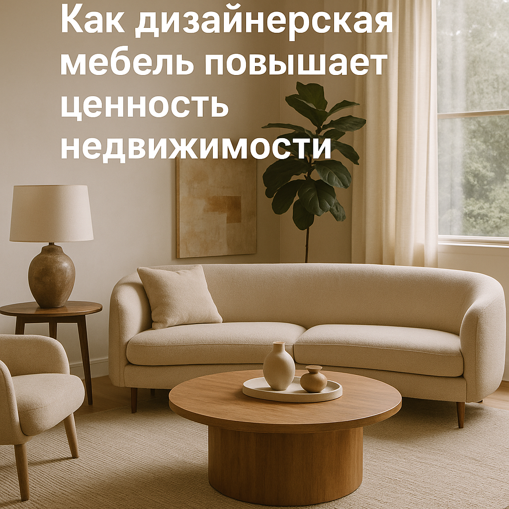 Как дизайнерская мебель повышает ценность недвижимости