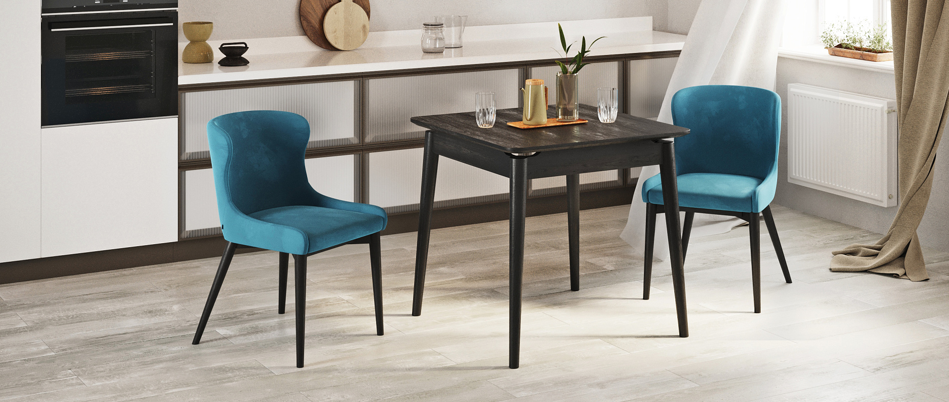 Стулья для маленькой кухни: какие модели экономят место